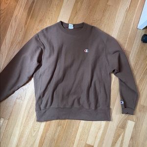 Champion Reverse Weave Hoodie Brown